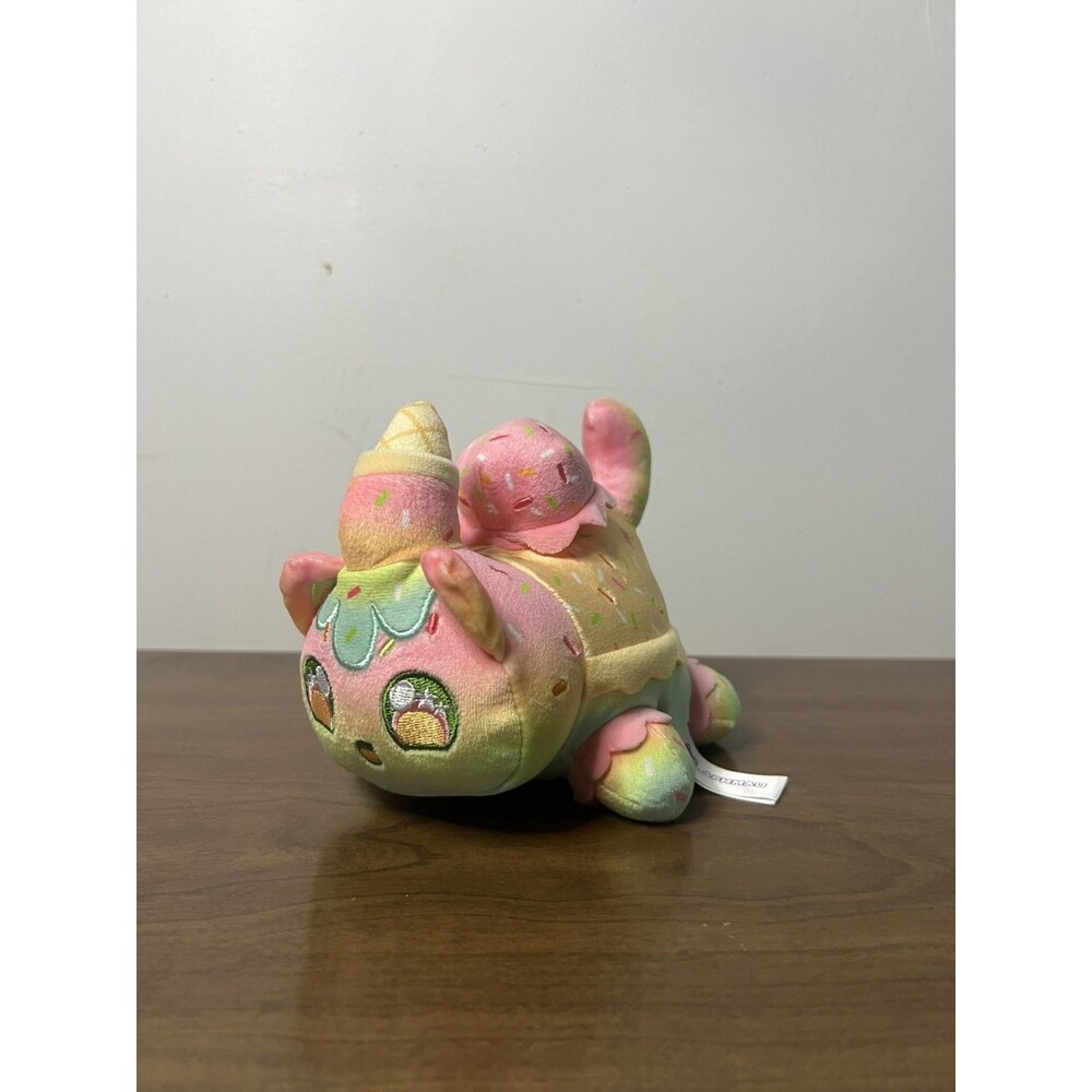Aphmau MeeMeows Mystery 6” Mini Ice Cream Plush RARE Sherbet Cat Plush Rainbow
